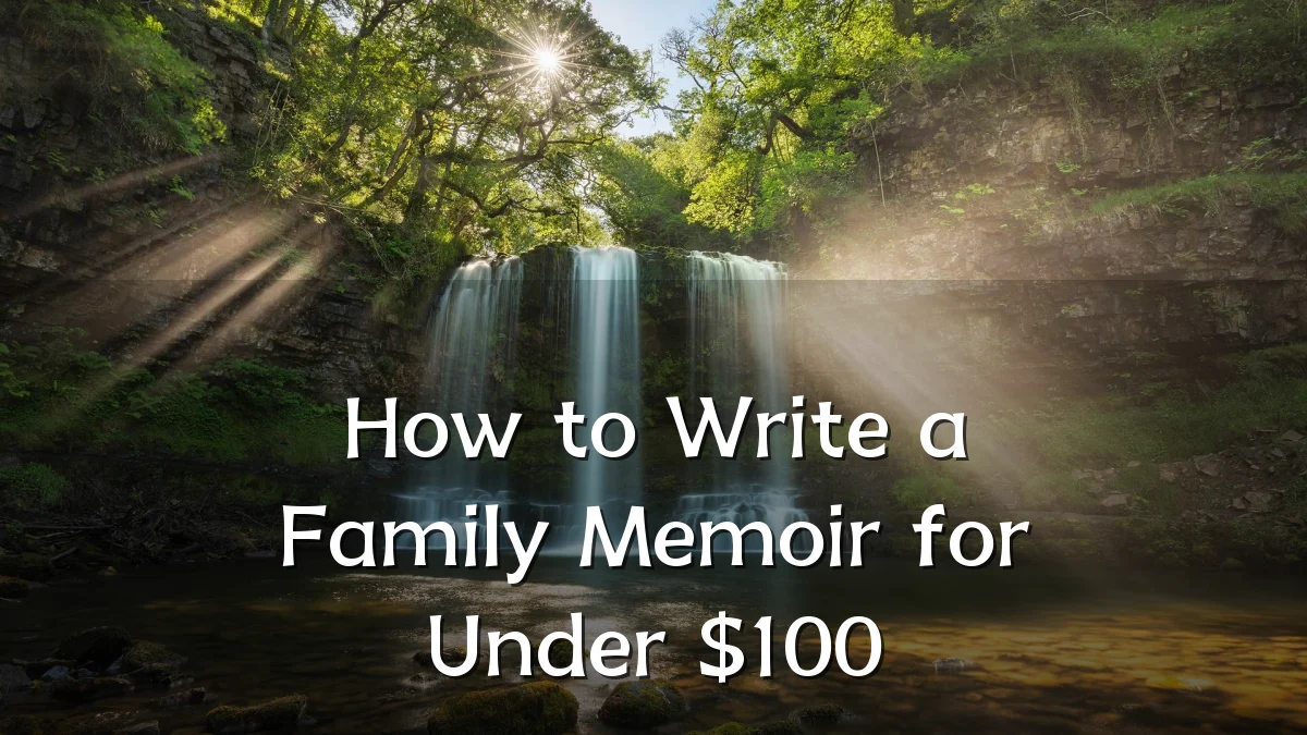 How to Write a Family Memoir for Under $100