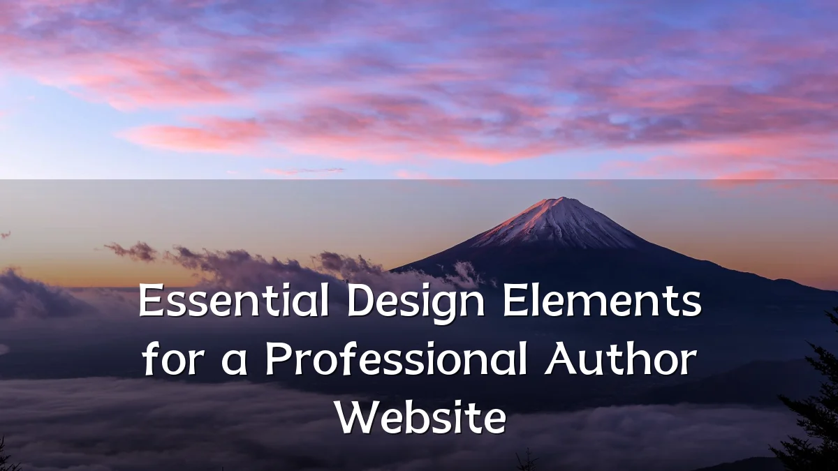 Essential Design Elements for a Professional Author Website