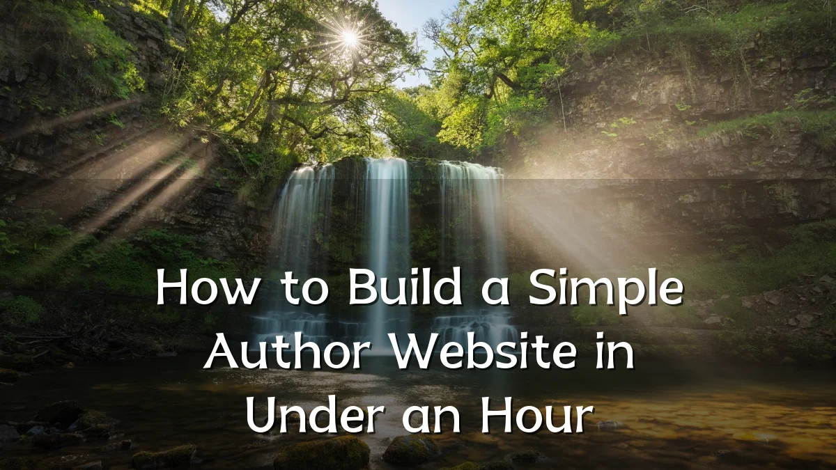 How to Build a Simple Author Website in Under an Hour
