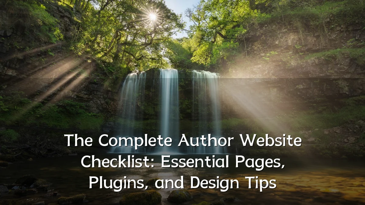 The Complete Author Website Checklist: Essential Pages, Plugins, and Design Tips